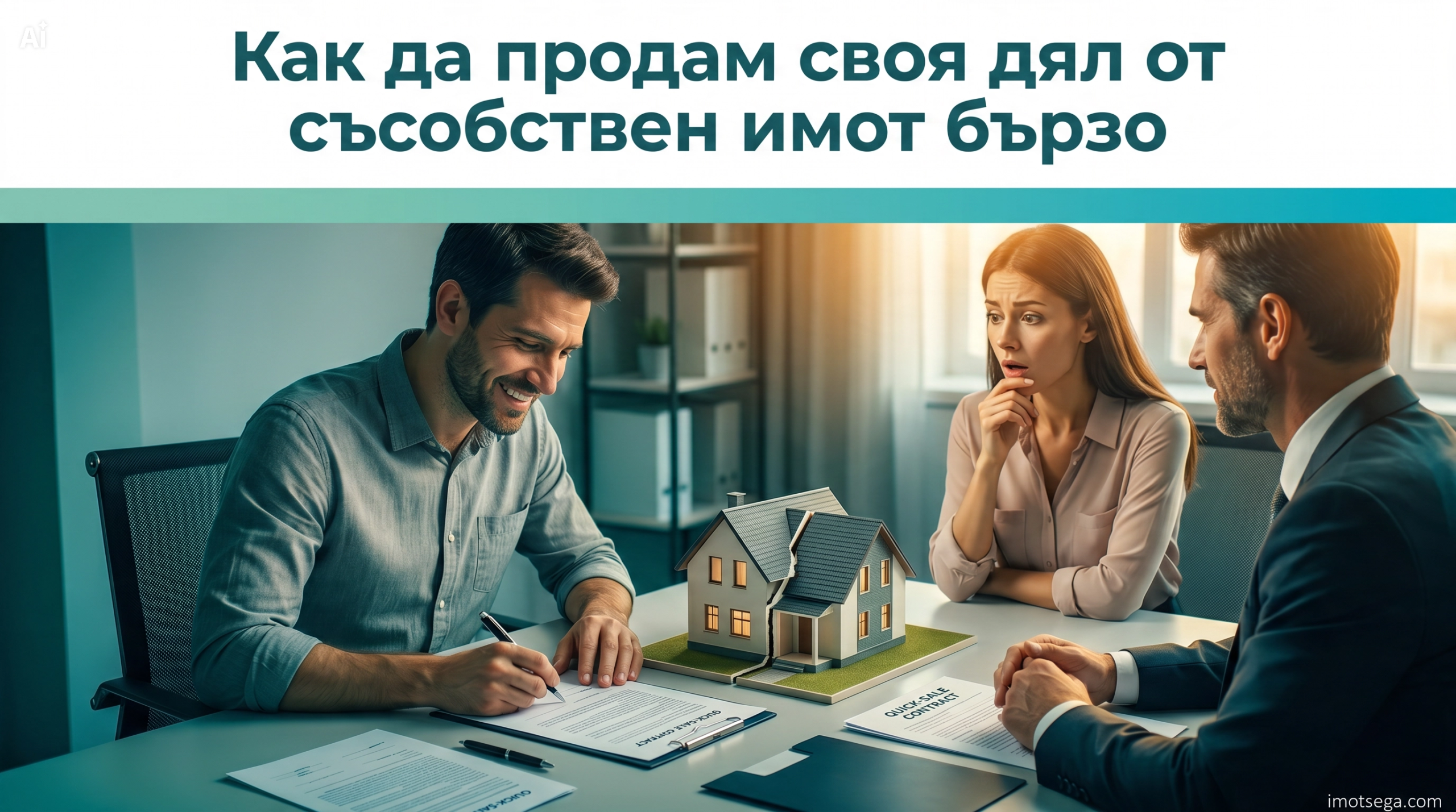 Как да продам своя дял от съсобствен имот бързо