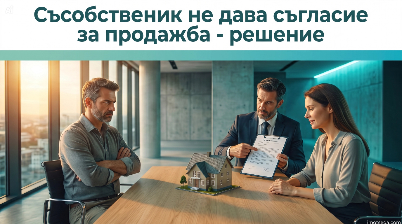 Съсобственик не дава съгласие за продажба - решение