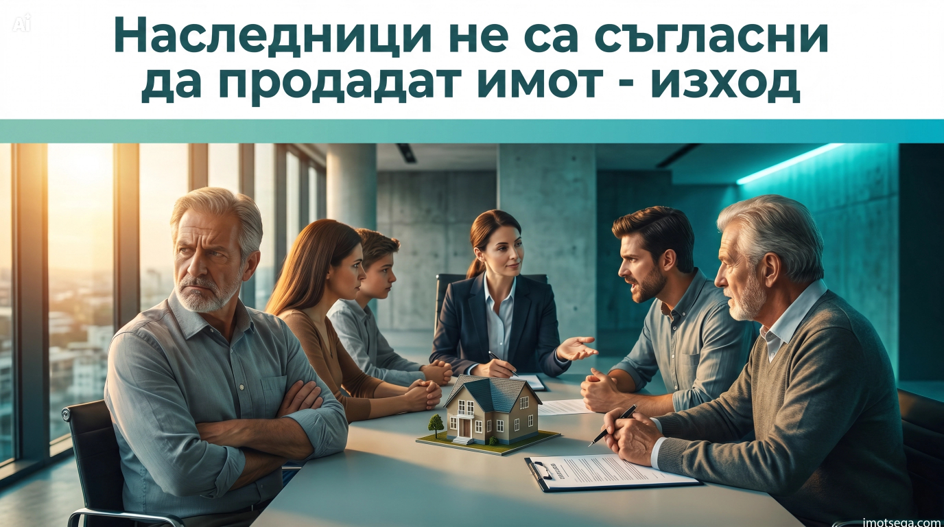 Наследници не са съгласни да продадат имот - изход