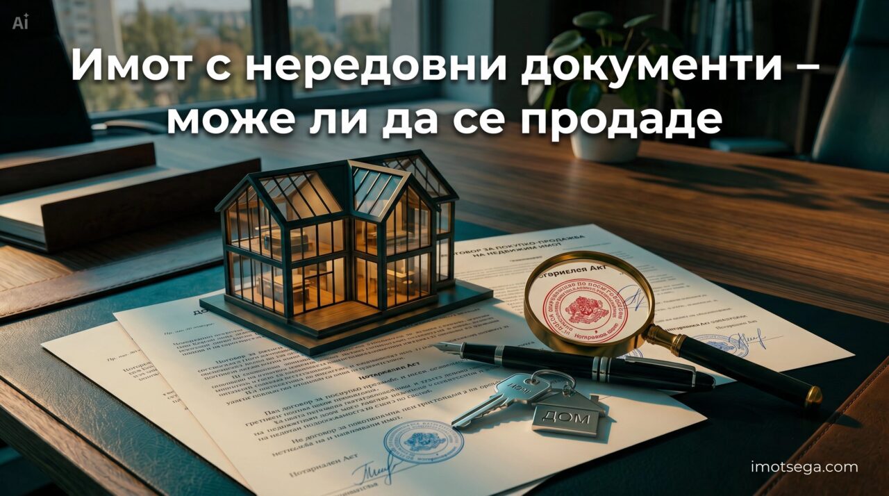 имот с нередовни документи продажба