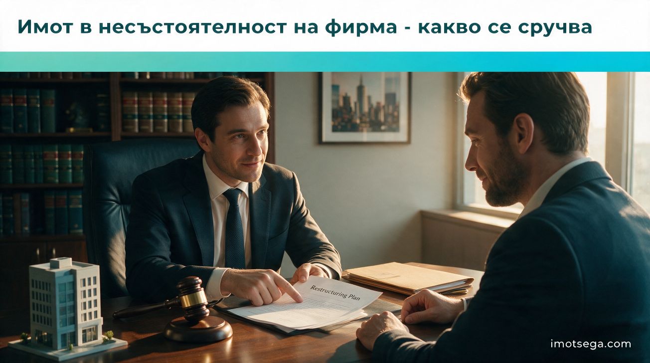 Имот в несъстоятелност на фирма - какво се случва