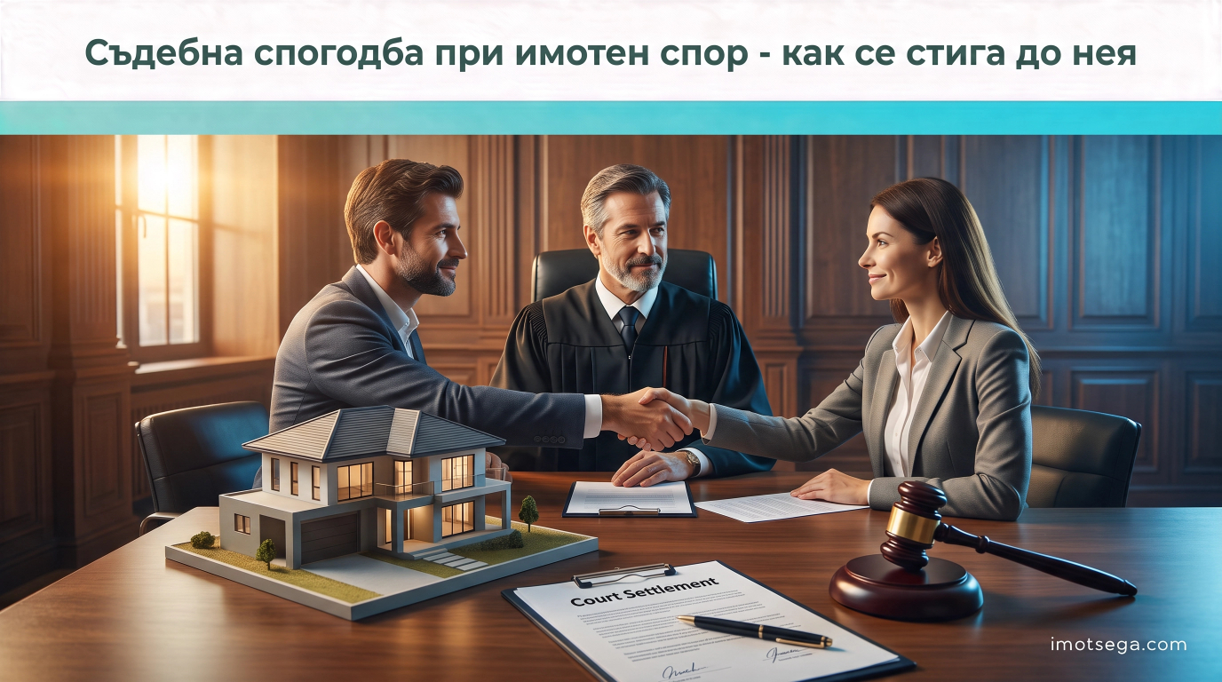 Съдебна спогодба при имотен спор - как се стига до нея
